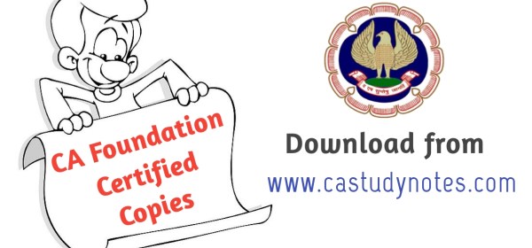 Ca Foundation Certified Copies Archives Ca Study Notes