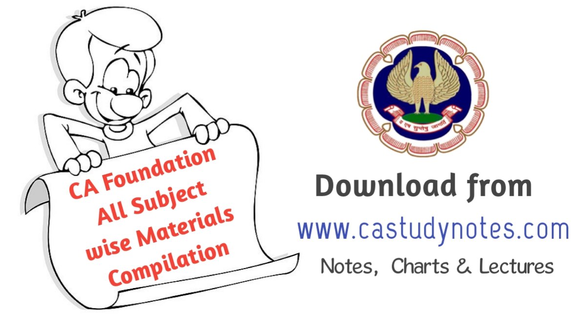 Ca Foundation Notes Ca Study Notes